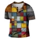thumbnail image 4 of Men'S Printed T-Shirt Outdoor Retro Button Loose Short Sleeve Top4XL, 4 of 5