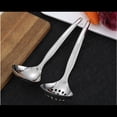 thumbnail image 5 of Cucharón de sopa de Metal SUS304, cucharones de acero inoxidable, cuchara y colador ranurado, juego de cucharón de sopa pequeño, juego de 2 piezas, 5 of 5