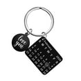 thumbnail image 6 of Engraving calendar date engraving stainless steel Keyring and Keychain Keychain Key Ring Holder Valentine Day Gift commemorative wedding gift, 6 of 8