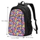 thumbnail image 5 of Balery The Garden Tricolor Pansy Flower Mochila con carga USB para hombre y mujer - Mochila impermeable y antirrobo para laptop con puerto USB para viajes, trabajo, 5 of 7