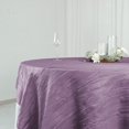 Efavormart 90"X90" Violet Amethyst Accordion Crinkle Taffeta Table Overlay - Perfect for Wedding ...