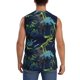 thumbnail image 4 of Fotbe Cartoon Dinosaur Men's Camiseta sin Mangas Estampada para Hombres, Playera Casual para Gimnasio, Entrenamiento, Playa-X-Large, 4 of 7