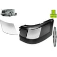 thumbnail image 2 of Compatible with VNL 2004-2015 Bumper Extension Corner Plastic No Fog Light Hole w/ Chrome Trims, Left, 2 of 8