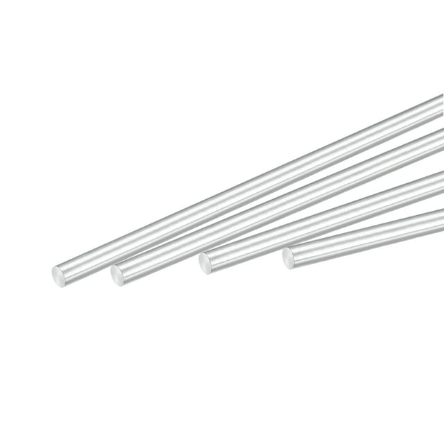 Unique Bargains Round Solid Aluminum Rod 3mm Dia.250mm Length Lathe Bar Stock for DIY Craft 8pcs