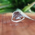 thumbnail image 3 of Rose Flower Ring, Pure Sterling Silver Ring, Silver Petal Ring, Silver Oxidized Ring, Statement Ring, Rose Jewelry for Her, Boho Floral Ring, 3 of 3