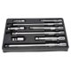 thumbnail image 1 of wobble extension bar set 1/4 3/8 1/2 drive 9 piece storage tray, 1 of 5