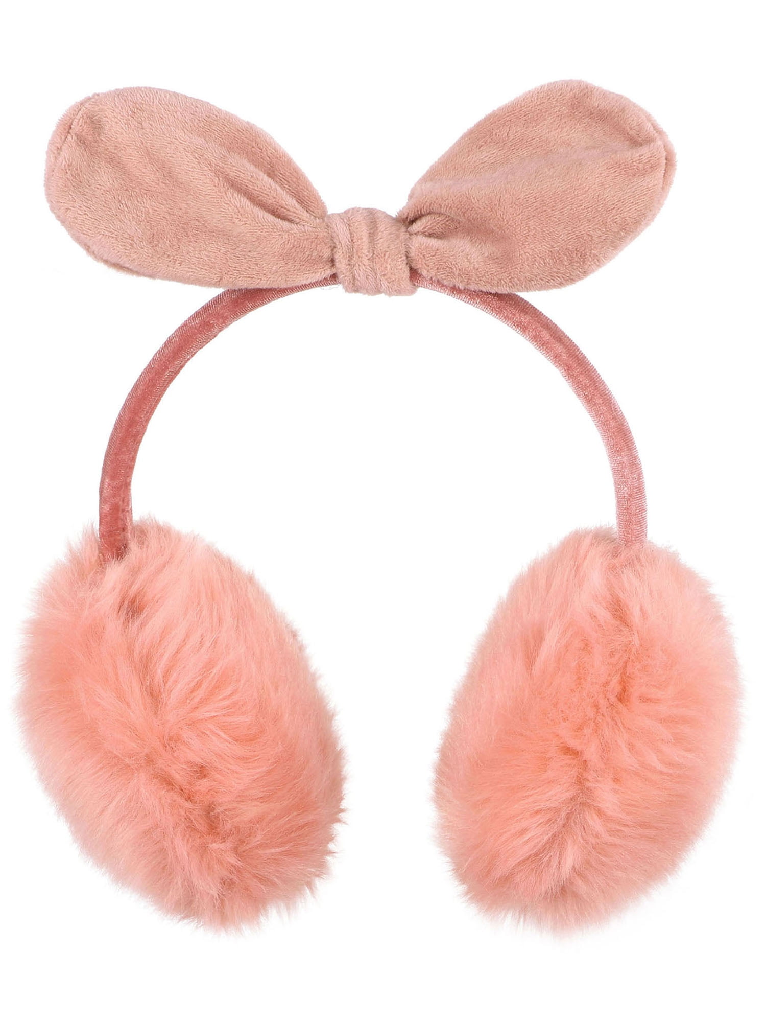 Girl’s Cute Fuzzy Ear Muffs Winter Rabbit Earmuff Warmer for Girls