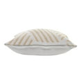 thumbnail image 6 of Ox Bay Stylish Abstract Striped Cotton Throw Pillow, Beige / White, 20 in. Square, Count per Pack 1, 6 of 8