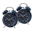 thumbnail image 1 of Reloj Despertador Mecánico Retro Doble Campana Perfecl Azul Temporizador mecánico de alarma, 1 of 8