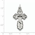 thumbnail image 2 of 925 Sterling Silver Eastern Orthodox Cross Shaped Pendant, 2 of 2