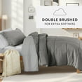 thumbnail image 5 of 7 Piece TwinXL Dorm Bedding Bundle, Patterned Comforter Set, Solid Sheet Set, Pillows and Laundry Bag, 5 of 12