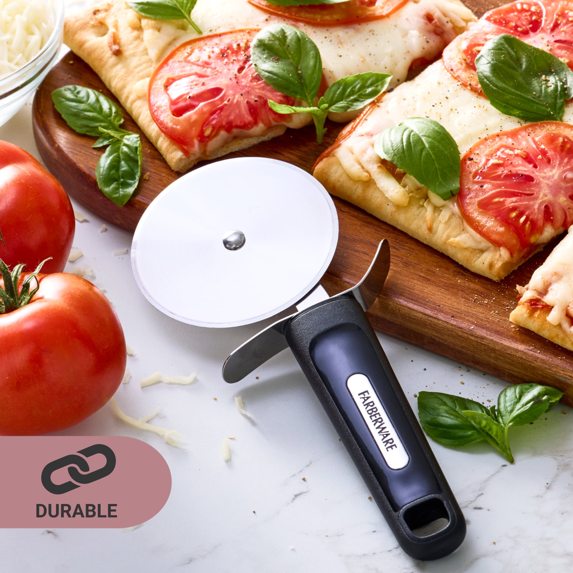 Farberware Professional Stainless Steel Pizza Cutter Black