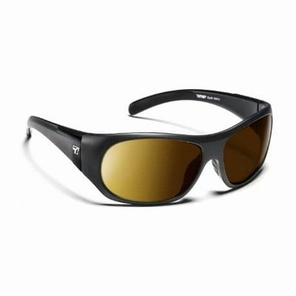 7 Eye Clay/ SharpView Polarized Copper, Matte Black Frame Male Sunglasses, S-XL