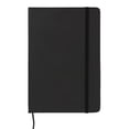 thumbnail image 1 of Cuaderno A5 negro, escritura cómoda, cubierta de cuero Fuax, cinta, marcapáginas, cuaderno de papel rayado para oficina, estudio de la vida, 1 of 5