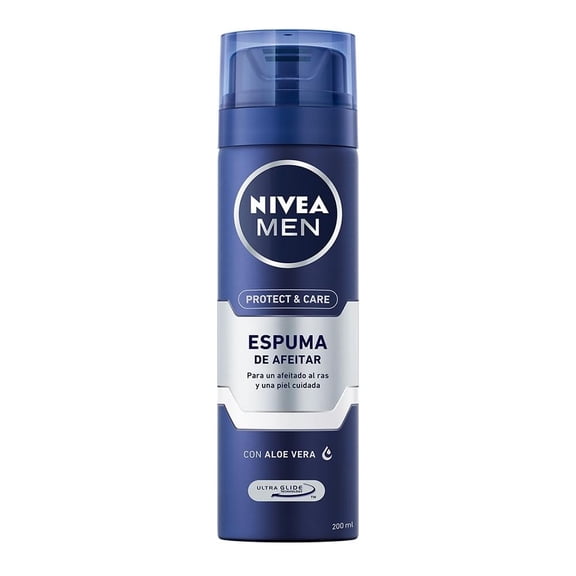 Espuma de afeitar NIVEA protect & care con aloe vera 200 ml
