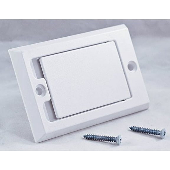 HAYDEN Central Vacuum Wall Inlet - White Square Door 1700-01 Vac Hose Outlet