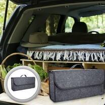 COFEST Up to 65% off Portable Foldable Storage Box for Car Trunk, Nonwoven Organizer with Durable Straps and Space-Saving Design Gray