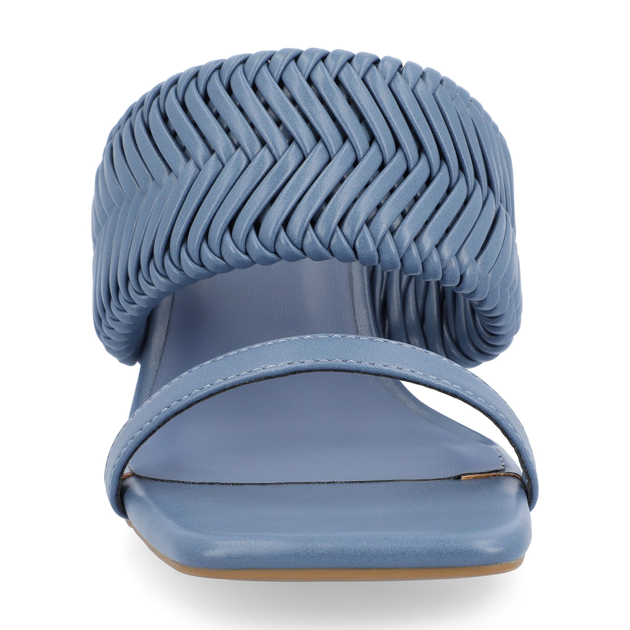 Journee Womens Monyka Woven Slip On Sandals