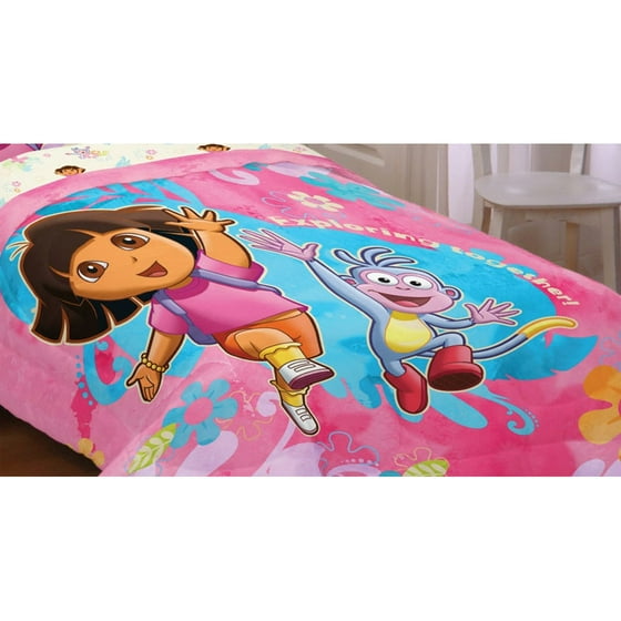 Dora The Explorer Exploring Together Comforter Com