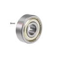 thumbnail image 3 of Uxcell 8x24x8mm 628ZZ Double Sealed Ball Bearings Chrome Steel 2 Pack, 3 of 5