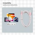 thumbnail image 7 of Liquipel Powertek Pastel Plaid USB-A to Lightning - Pink, 7 of 7