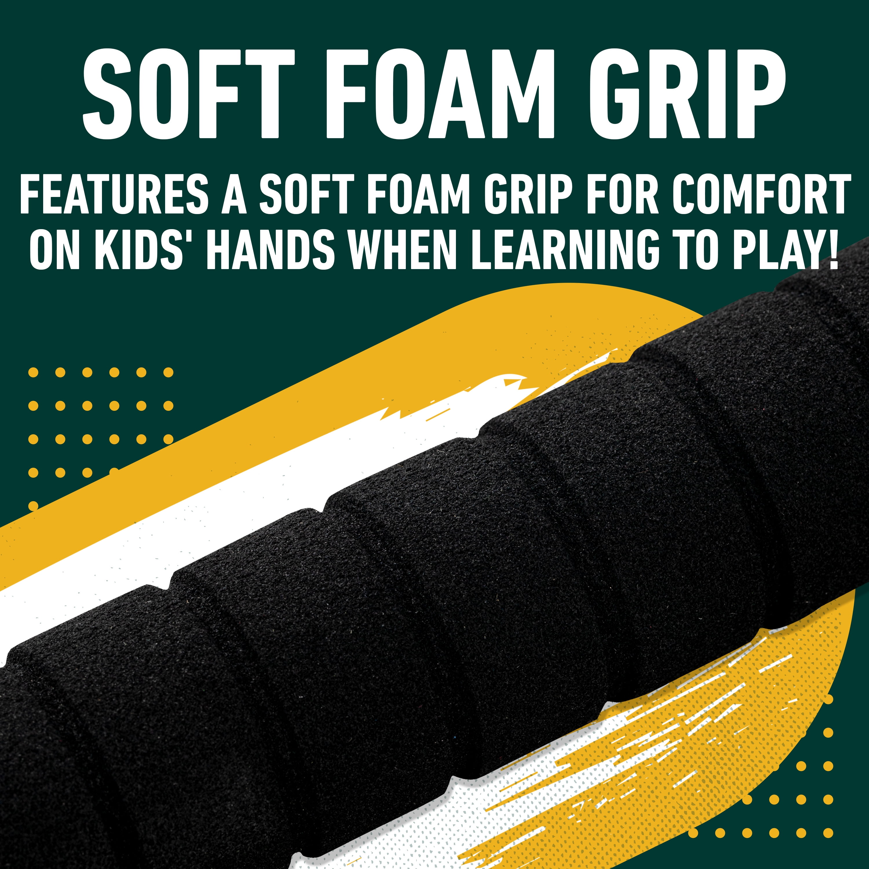 Franklin Sports MLB Oakland Athletics Foam Bat + Ball Set, 21 in