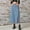 Blue, variant on Nmnitkp Skirts for Women Comfortable & Healthy Fabric Womens Casual Slit Denim Midi Jean Skirt Stretch High Waist Frayed Button Up with Pockets(Plus Size)