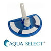 Aqua Select Half Moon Swimming Pool Vacuum Head For Vinyl, Concrete Pools
