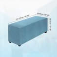 thumbnail image 2 of Stretch Ottoman Cover Rectangular Fit Length 40"-50", Large, Blue, 2 of 6