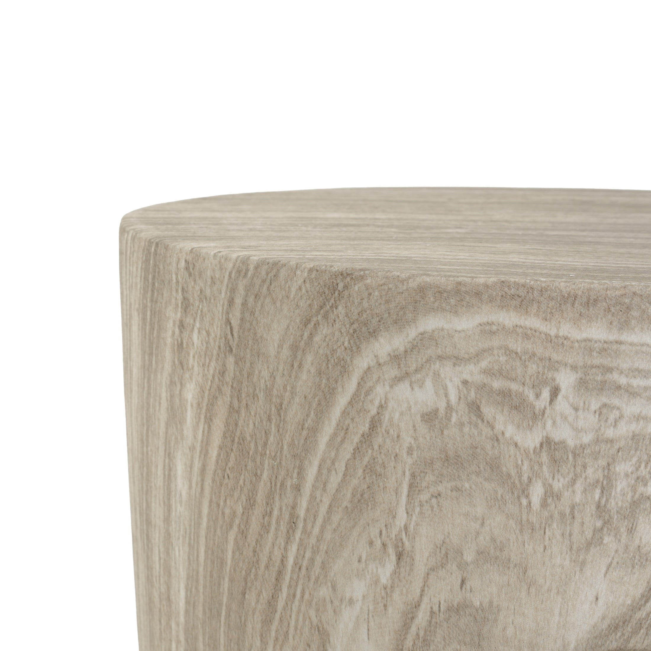 Christopher Knight Home 19.29" Modern Round Faux Marble Accent Side Table, Indoor Outdoor Use, Gray