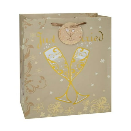 Large Just Married Wedding Gift Bag - Walmart.com