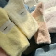 thumbnail image 5 of Jtbuh XLY Fleece Super Soft Socks Solid Winter Warm Thickened Coral Plush Thermal Snow Home Sleep Floor Sock, 5 of 7