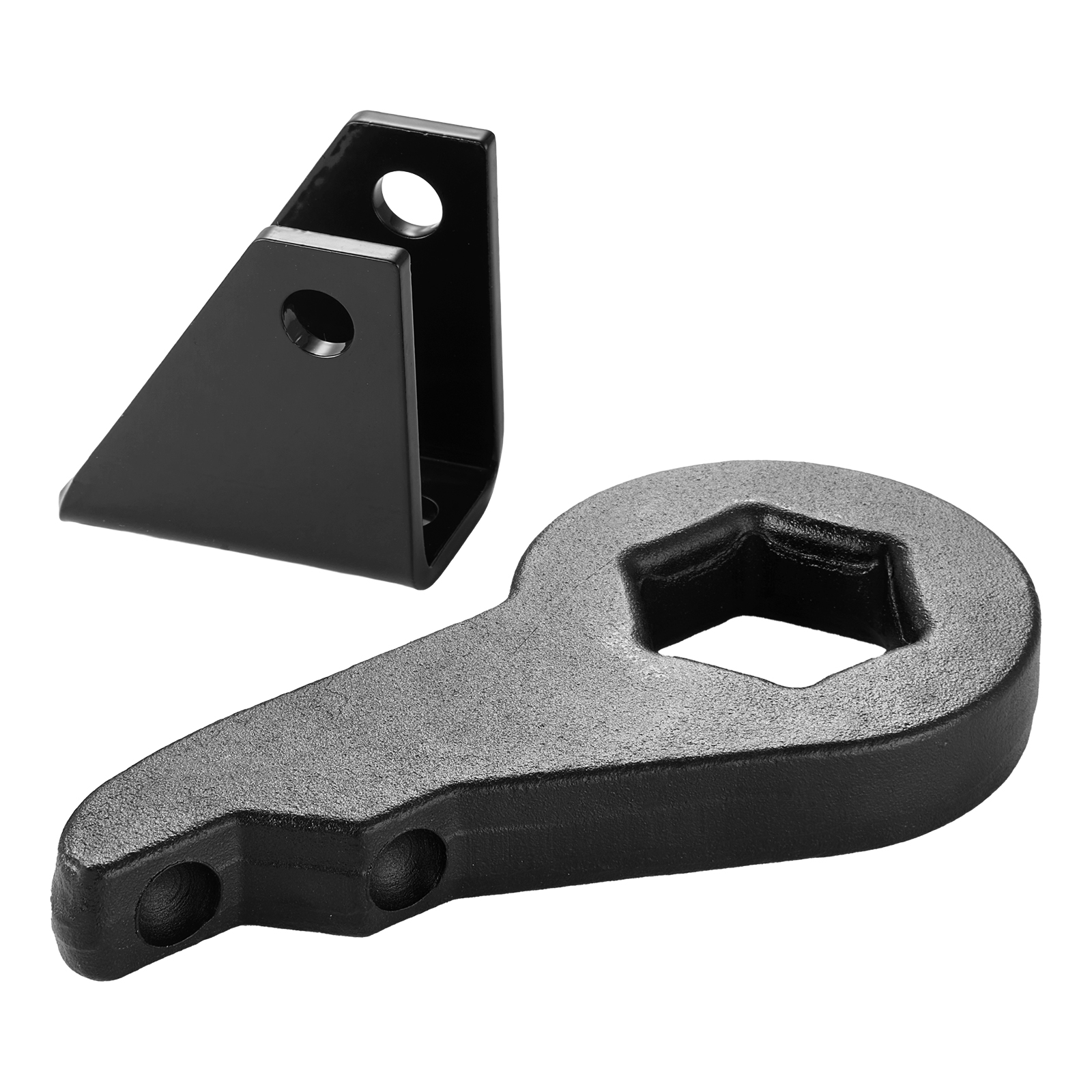 KFFKFF 3-Inch Front Leveling Lift Kit for 2001-2010 Chevy Silverado/GMC Sierra 2500HD/3500HD 8-Lug, 01-07 Silverado/Sierra 1500HD, Torsion Bar Keys Suspension Kit with Shock Extension Brackets
