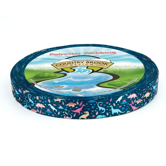 Country Brook Design® Dinosaurs Lite Tape (1 Inch, 10 Yards)