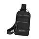 thumbnail image 5 of Bolso bandolera para hombre, bolsa de almacenamiento, bolsa de pecho impermeable para ciclismo, viajes, trabajo Negro, 5 of 10