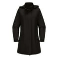 thumbnail image 3 of Women's Detachable Hood Water Windbreaker Women's Solid Color Long Sleeved Thin Coat Matching with Various Outfits Hand Wash, 3 of 7