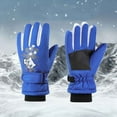thumbnail image 6 of NAISIBABY Kids Ski Gloves, Fleece Lined Waterpoof Thermal Winter Outdoor Snow Gloves for Boys Girls Blue Free Size, 6 of 6