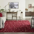 thumbnail image 2 of Nourison Grafix Transitional Botanical Red 7' x 10' Area Rug, (7' x 10'), 2 of 10