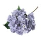 thumbnail image 1 of Arreglo floral de hortensias artificiales de tela de seda de 17,7 pulgadas con hojas verdes. Gris, 1 of 9