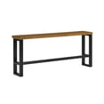 thumbnail image 4 of Powell Samuel Bar Height Wood and Metal Indoor Console Table, Dark Gunmetal/Brown, 4 of 12
