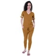 thumbnail image 1 of Moomaya Womens Plain Nightwear Set w/ Pyjama Cotton Sleepwear 2 Pcs Nightdresses, 1 of 7