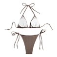 thumbnail image 5 of RUTAYY Women's Bikini Sets Swimwear Tankini Halter Party Tropical Beachwear 2 Piece Outfit Travel Elegant Swimsuit, 5 of 5