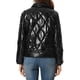 thumbnail image 3 of CHAQUETA CORTA PUFFER METÁLICA CON CREMALLERA Y ACOLCHADO HLOGRÁFICO PARA MUJERES INSPIRE CHIC NEGRA XS, 3 of 5