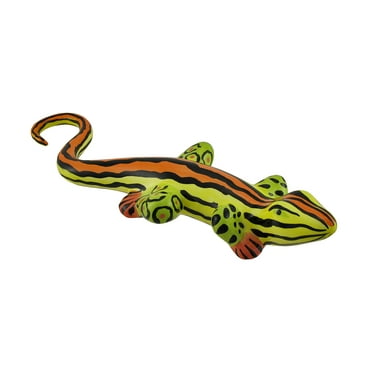 Zeckos Erich Emmenegger Vibrant Ceramic Lizard Figurine