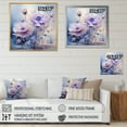 thumbnail image 4 of Designart "Purple Cornflowers love expression IV" Floral Floater Framed Canvas Wall Art, 4 of 7