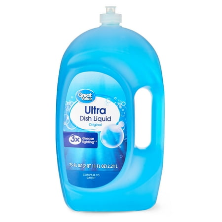 Great Value Ultra Original Dish Liquid, 75 fl oz