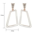 thumbnail image 7 of Yoursfs Clip On Earrings For Women White Enamel Non Pierced Earrings 18K Gold Plated Geometric Earring, 7 of 7