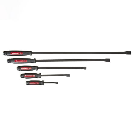 Mayhew Tools 61366 Dominator Pry Bar Set, 5-Piece Curved, Black Oxide Finish CA3