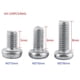 thumbnail image 1 of Juego de 100 tornillos de Cabeza plana M3 de acero inoxidable yuxing, 1 of 5