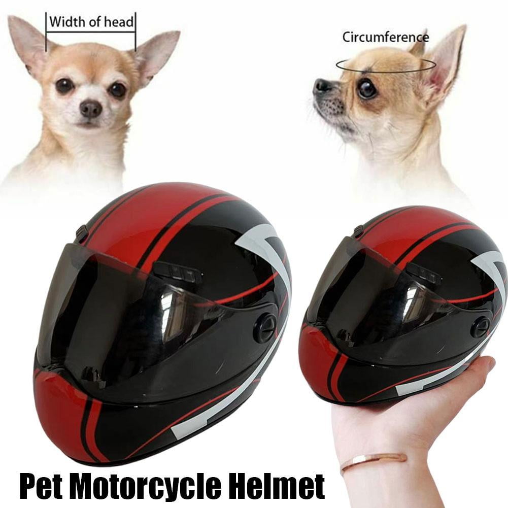 Blarkrus Motorcycle Safety Helmet For Little Dogs Cat Puppy Biker Pets